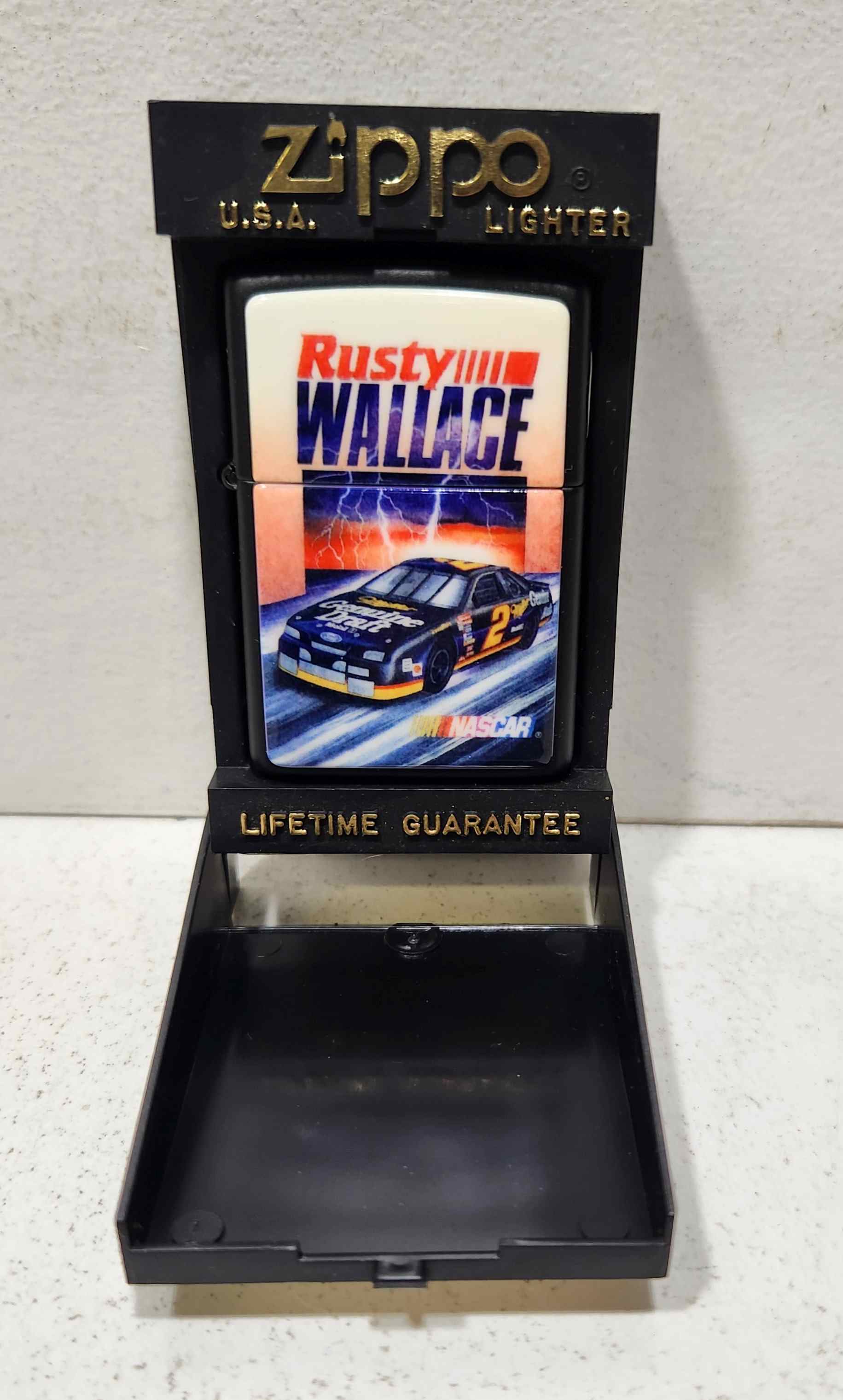 1994 Rusty Wallace Miller Genuine Draft Zippo Lighter