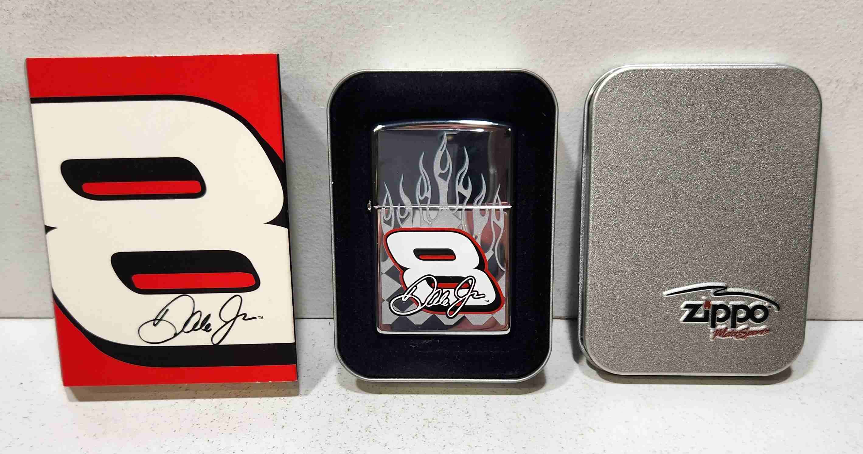 2005 Dale Earnhardt Jr "#8 Race Flames" Zippo lighter