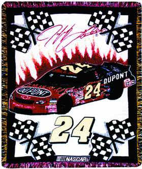 2001 Jeff Gordon DuPont 3 layer afghan