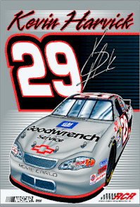 2002 Kevin Harvick 27" x 37" Goodwrench banner