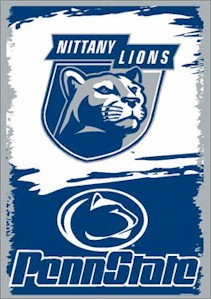 2002 Penn State Nittany Lion 27" x 37" vertical banner