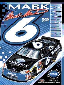 2003 Mark Martin 27" x 37" Viagra vertical banner