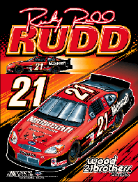 2003 Ricky Rudd 27" x 37" Motorcraft vertical flag