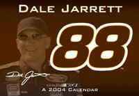 2004 Dale Jarrett 16" x 11" wall calendar