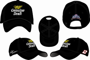 2005 Rusty Wallace Miller Genuine Draft Black cap