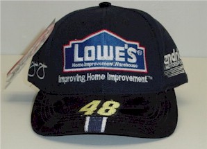 2002 Jimmie Johnson Lowe's twill/suede cap by Chase