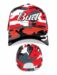 2006 Dale Earnhardt Jr Budweiser "Camo Red & White" cap