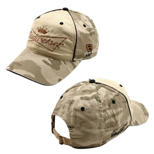 2007 Dale Earnhardt Jr Budweiser "Camo Brown and Tan" cap