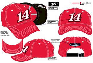 2009 Tony Stewart "Big Red #14" Embroidered Adjustable  Cap