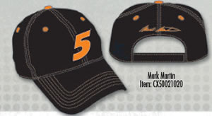 2010 Mark Martin "Big #5" Black cap