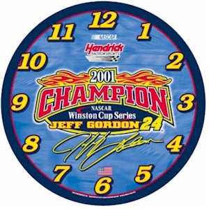 2001 Jeff Gordon Dupont "Winston Cup Champion" clock