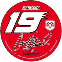 2001 Casey Atwood 3" round #19 decal