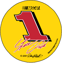 2001 Steve Park 3" round decal