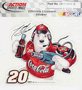 2001 Tony Stewart Coke decal