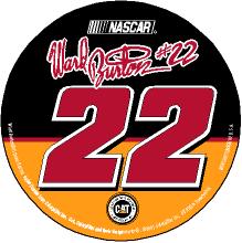 2002 Ward Burton 3" round decal