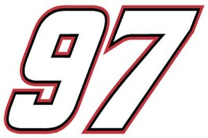 2002 Kurt Busch 4" #97 diecut decal