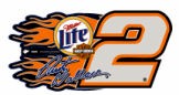 2002 Rusty Wallace Miller Lite "Harley Davidson" diecut decal