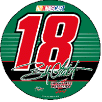 2003 Bonny Labonte 3" round #18 decal