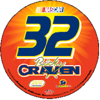 2003 Ricky Craven 3" round  decal