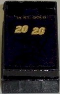 2000 Tony Stewart #20 14kt. earrings by Signature Jewelry