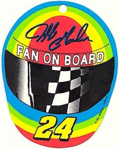 1995 Jeff Gordon DuPont helmet "fan on board"