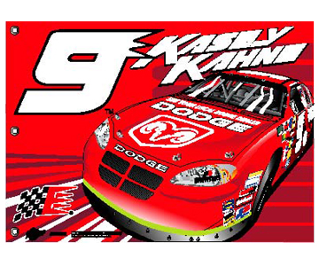 2004 Kasey Kahne Dodge Dealers Fan Flag