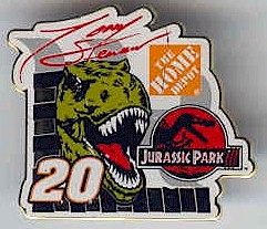 2001 Tony Stewart Jurassic Park hat pin