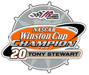 2002 Tony Stewart Championship hat pin