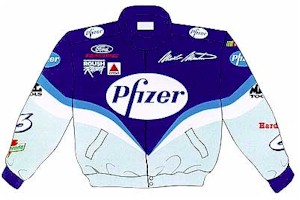 2001 Mark Martin Pfizer uniform jacket