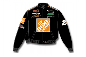 2002 Tony Stewart Home Depot black uniform jacket