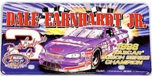 1998 Dale Earnhardt Jr AC Delco " Busch Series Champion" metal license plate