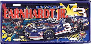 1998 Dale Earnhardt Jr AC Delco "Superman""Busch Series" metal license plate