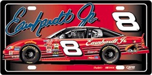 2001 Dale Earnhardt Jr #8/car metal license plate