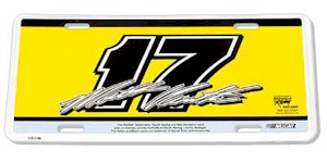 2001 Matt Kenseth #17 metal license plate