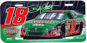 2002 Bobby Labonte Interstate Batteries plastic license plate