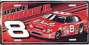 2002 Dale Earnhardt Jr Budweiser metal license plate
