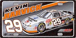 2002 Kevin Harvick Goodwrench metal license plate