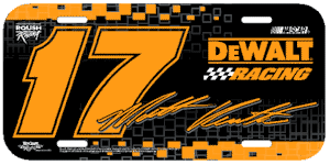 2003 Matt Kenseth #17 plastic license plate