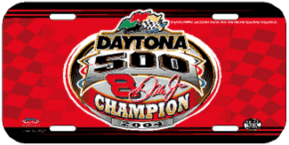 2004 Dale Earnhardt Jr Daytona 500 Win plastic license plate