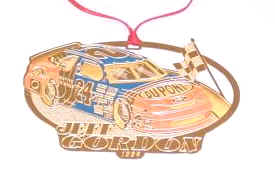 1996 Jeff Gordon DuPont spinout Christmas ornament