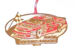 1996 Ken Schrader Budweiser spinout Christmas ornament