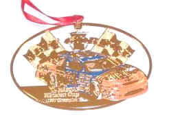 1997 Jeff Gordon Dupont "Winston Cup Champion" spinout Christmas ornament