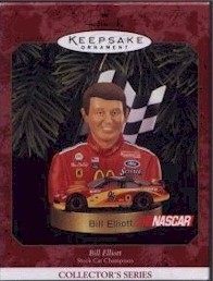 1999 Bill Elliott Christmas ornament by Hallmark