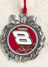 2003 Dale Earnhardt Jr pewter wreath ornament