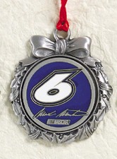 2003 Mark Martin pewter wreath ornament