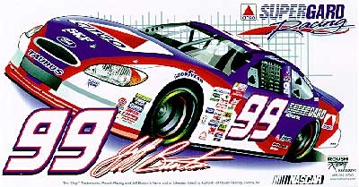 2001 Jeff Burton #99 Citgo staic decal