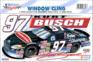 2002 Kurt Busch Sharpie static decal