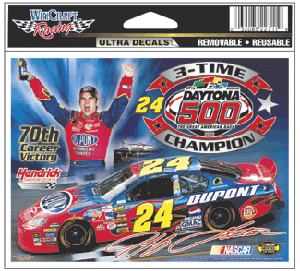 2005 Jeff Gordon "3 Time Daytona Winner" Static Decal