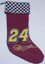 2002 Jeff Gordon #24 Christmas stocking