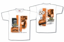 2005 Tony Stewart  Home Depot "Champion" white t-shirt